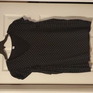 Cute OLD NAVY black polkadot top size XXL